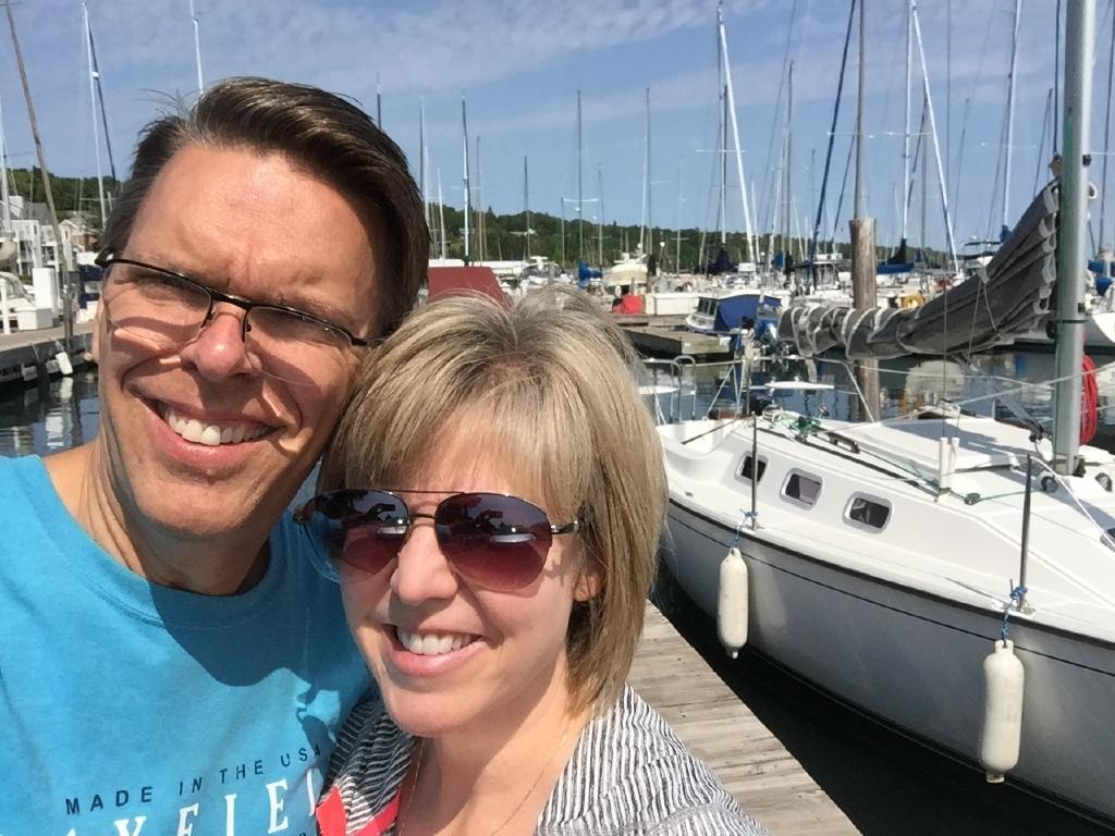 [Terri and Tim Dokken, Sailing Lake Superior